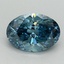 1.05 Ct. Fancy Vivid Blue Oval Lab Grown Diamond