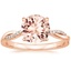 14K Rose Gold Petite Twisted Vine Diamond Ring (1/8 ct. tw.), smalltop view