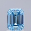 1.43 Ct. Fancy Vivid Blue Emerald Lab Grown Diamond