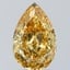 1.71 Ct. Fancy Vivid Yellow Pear Lab Grown Diamond