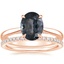 14K Rose Gold Dawn Diamond Ring with Luxe Ballad Diamond Ring (1/4 ct. tw.)