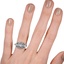 The Eir Ring, smallzoomed in top view on a hand