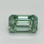 1.01 Ct. Fancy Vivid Pacific Green Emerald Lab Grown Diamond