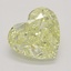 1.08 Ct. Fancy Light Yellow Heart Diamond