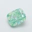 2.56 Ct. Fancy Vivid  Green Cushion Lab Grown Diamond