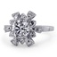 The Corrinne Ring, smalltop view on a hand