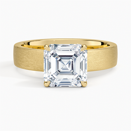 Peyton 4mm Satin Finish Solitaire Ring
