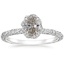 Platinum Nova Halo Diamond Ring (1/2 ct. tw.), smalltop view