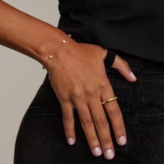 Devon Paperclip Chain Bracelet (Extra Small)
