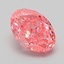 1.11 Ct. Fancy Vivid Pink Oval Lab Grown Diamond