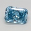 1.53 Ct. Fancy Vivid Blue Radiant Lab Grown Diamond