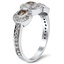 The Haruko Ring, smalltop view on a hand