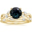 14K Yellow Gold Willow Diamond Ring (1/8 ct. tw.) with Winding Willow Diamond Ring (1/8 ct. tw.)