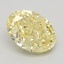 2.37 Ct. Fancy Intense Yellow Oval Lab Grown Diamond
