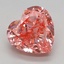 2.09 Ct. Fancy Vivid Pink Heart Lab Grown Diamond