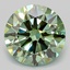 5.00 Ct. Fancy Vivid Green Round Lab Grown Diamond