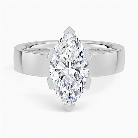 18K White Gold Parker Solitaire Ring