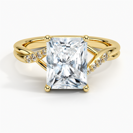 18K Yellow Gold Chamise Diamond Ring (1/15 ct. tw.)