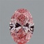 1.54 Ct. Fancy Vivid Pink Oval Lab Grown Diamond