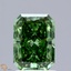 1.55 Ct. Fancy Vivid  Green Radiant Lab Grown Diamond