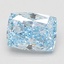 1.52 Ct. Fancy Vivid Blue Cushion Lab Grown Diamond