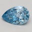 2.01 Ct. Fancy Vivid Blue Pear Lab Grown Diamond