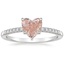 Platinum Viviana One-Quarter Coverage Diamond Ring, smalltop view