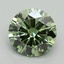 5.12 Ct. Fancy Vivid Green Round Lab Grown Diamond