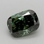 1.41 Ct. Fancy Deep  Green Cushion Lab Grown Diamond