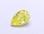 1.01 Ct. Fancy Vivid Yellow Pear Lab Grown Diamond