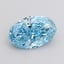2.10 Ct. Fancy Vivid Blue Oval Lab Grown Diamond