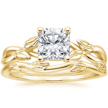 18K Yellow Gold Budding Willow Ring with Winding Willow Ring