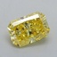 0.52 Ct. Fancy Vivid Yellow Radiant Lab Grown Diamond