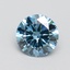 1.02 Ct. Fancy Vivid Blue Round Lab Grown Diamond