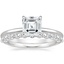 18K White Gold Petal Diamond Ring with Marseille Diamond Ring (1/3 ct. tw.)