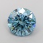 3.20 Ct. Fancy Vivid Blue Round Lab Grown Diamond