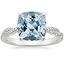 18K White Gold Petite Luxe Twisted Vine Diamond Ring (1/4 ct. tw.), smalltop view