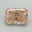 3.04 Ct. Fancy Intense Brownish Pink Radiant Lab Grown Diamond