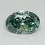 2.09 Ct. Fancy Vivid Green Oval Lab Grown Diamond