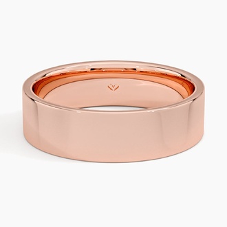 Mojave 6mm Wedding Ring in 14K Rose Gold