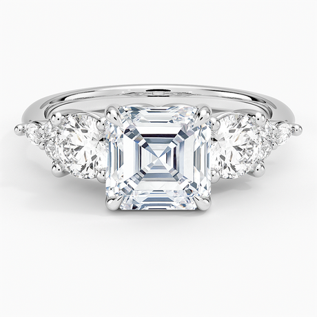 Luxe Nadia Three Stone Diamond Ring