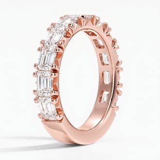 Nathalie Emerald Cut Lab Diamond Ring (2 1/2 ct. tw.) in 14K Rose Gold