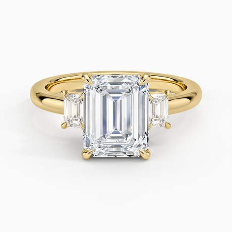 Three Stone Diamond Engagement Ring - Rhiannon