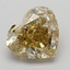 6.50 Ct. Fancy Intense Brownish Yellow Heart Lab Grown Diamond