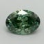 1.01 Ct. Fancy Vivid Green Oval Lab Grown Diamond