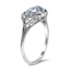 The Norine Ring, smalltop view on a hand