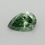 0.35 Ct. Fancy Vivid Pacific Green Pear Lab Grown Diamond