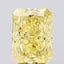 4.11 Ct. Fancy Vivid  Yellow Radiant Lab Grown Diamond