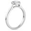 18K White Gold Luna 2mm Bezel Ring, smallside view