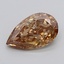 4.27 Ct. Light  Brown Pear Lab Grown Diamond